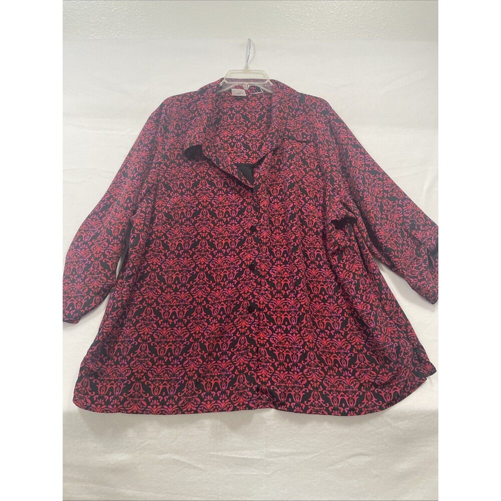 Women’s  2X 2XL Blouse Button Up Short Sleeve Casual Shirt Top Casual Fit